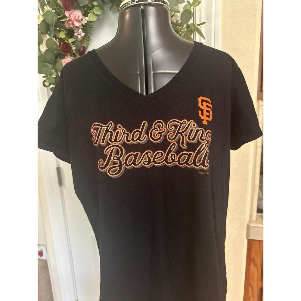Majestic Athletic "Third and King baseball" San Francisco Giants T-Shirt, XL